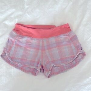 Ivivva pink plaid shorts